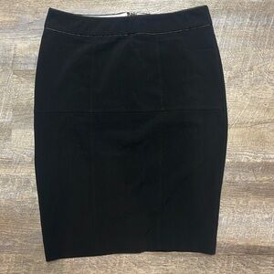 BISOU BISOU Black Pencil zip skirt